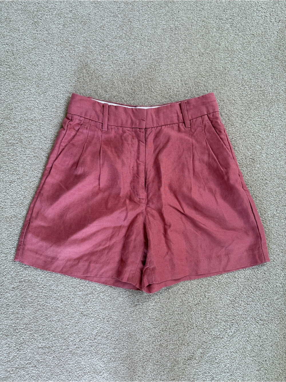 Aritzia High-Waist Shorts in Dusty Rose 2